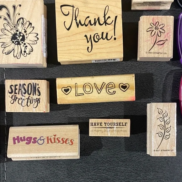 Assorted Rubber Stamps and Ink Pads - Picture 4 of 9